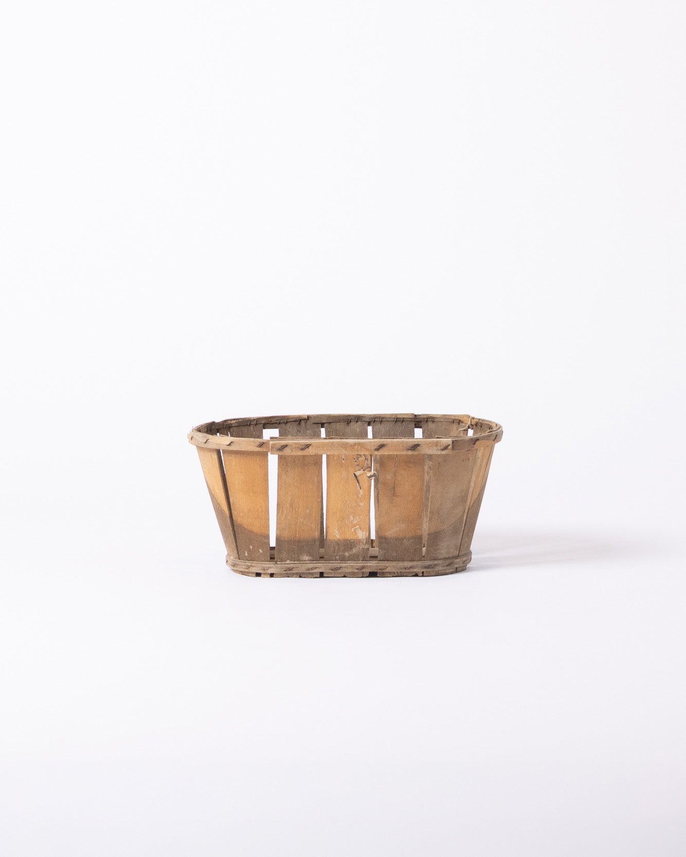 Handcrafted plywood potato basket