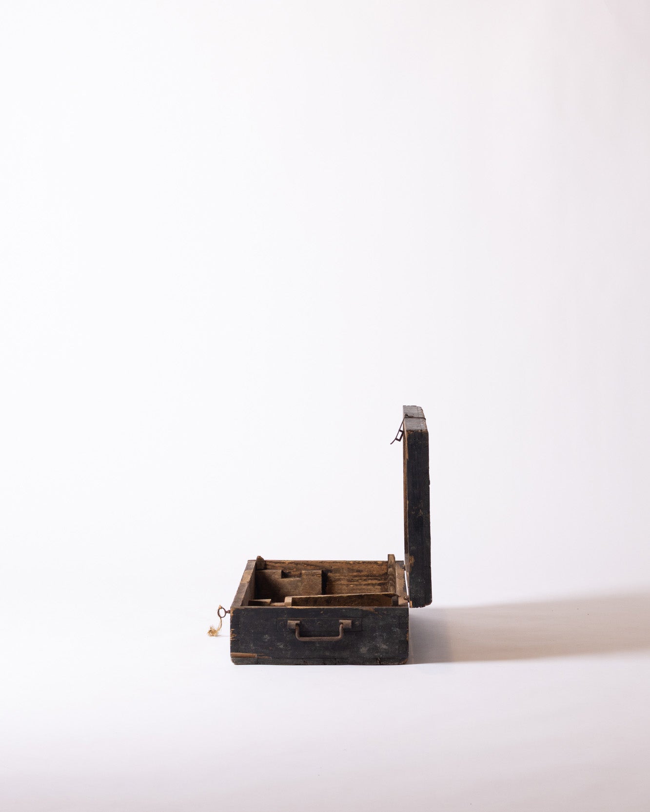 Wooden carpenter’s toolbox