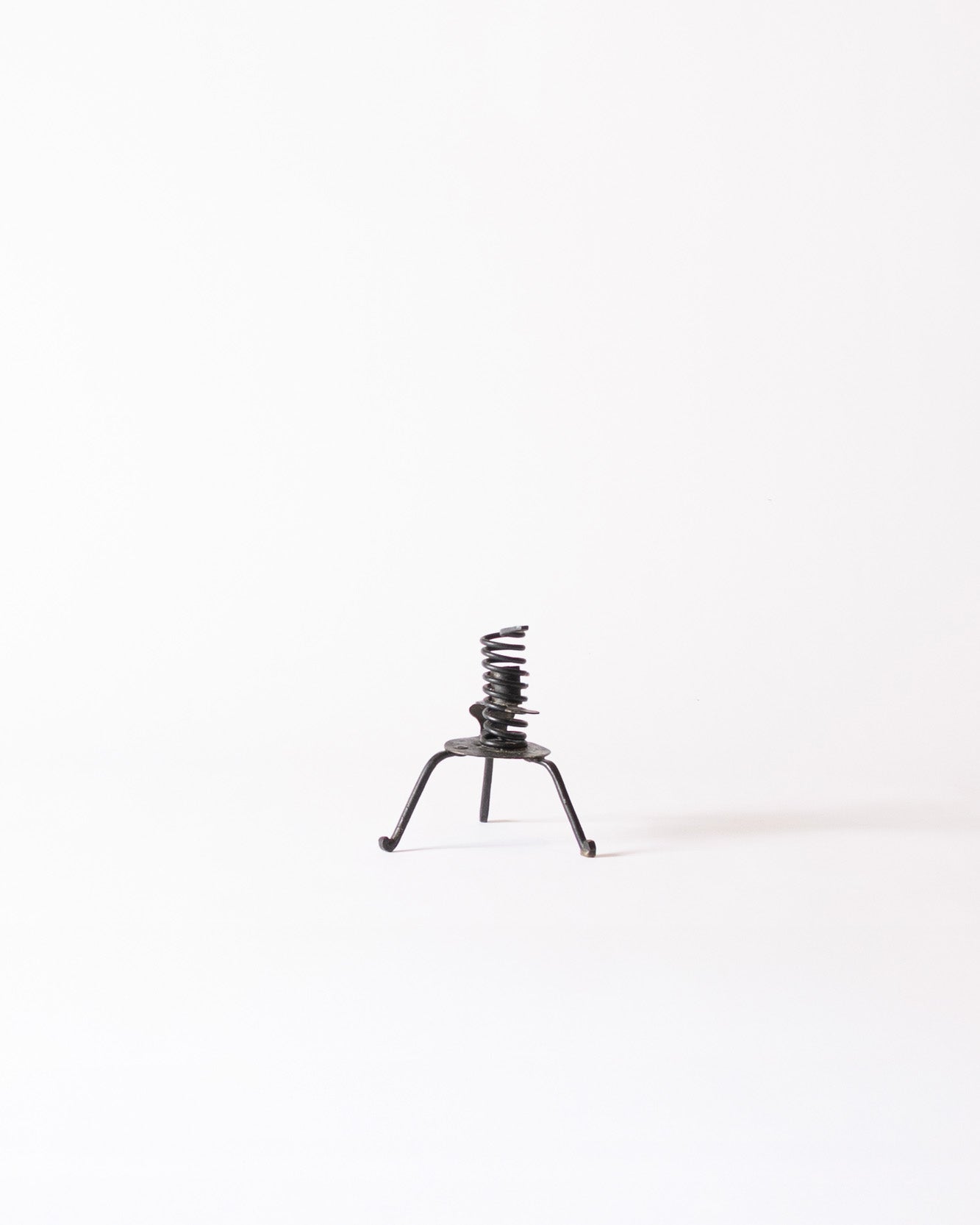 Forged iron candleholder