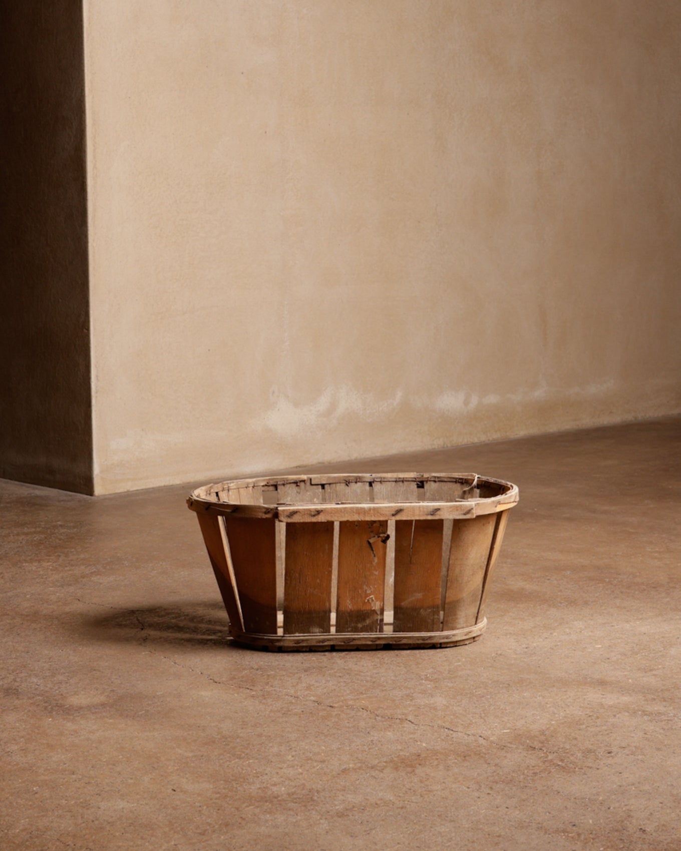 Handcrafted plywood potato basket