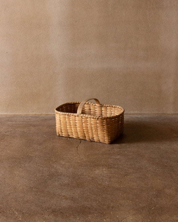 Handwoven wicker basket