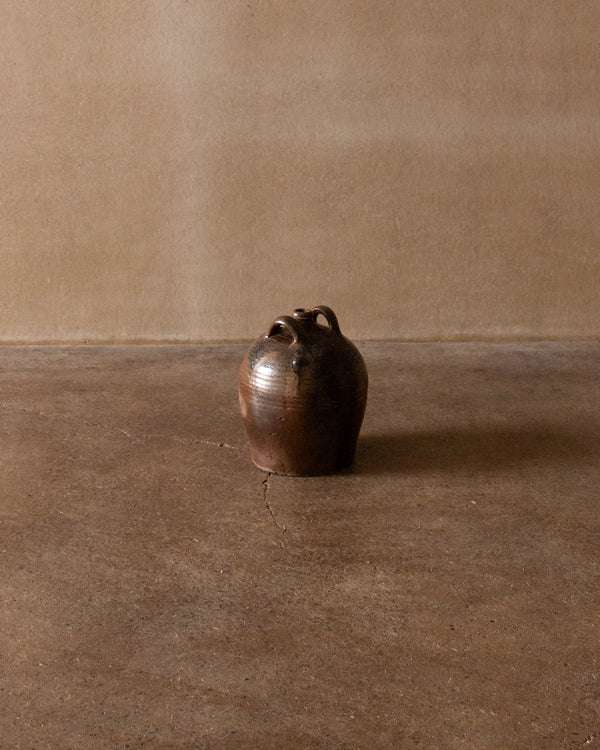 Double-handled stoneware jug