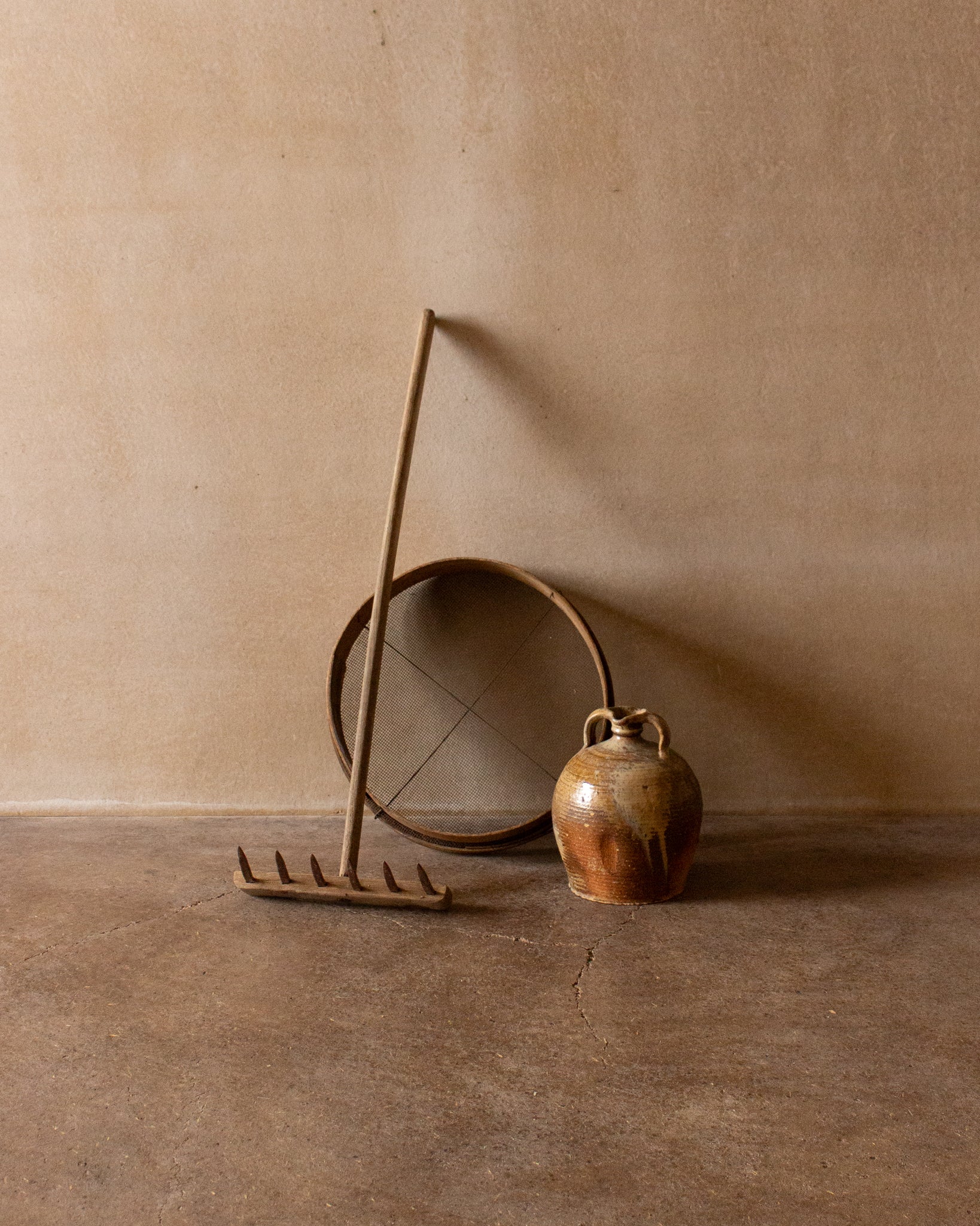 Wooden rake