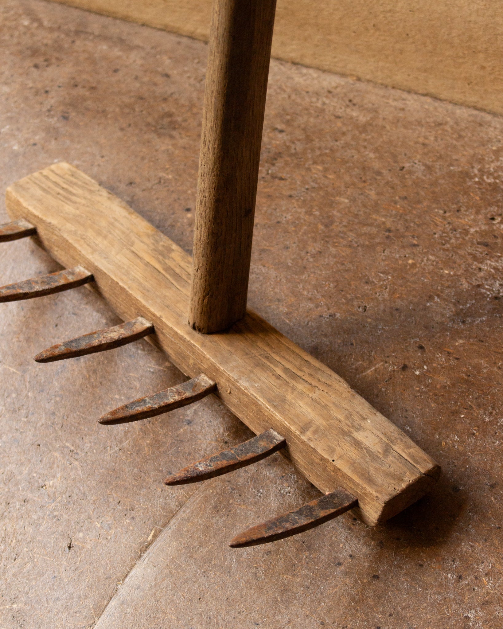 Wooden rake