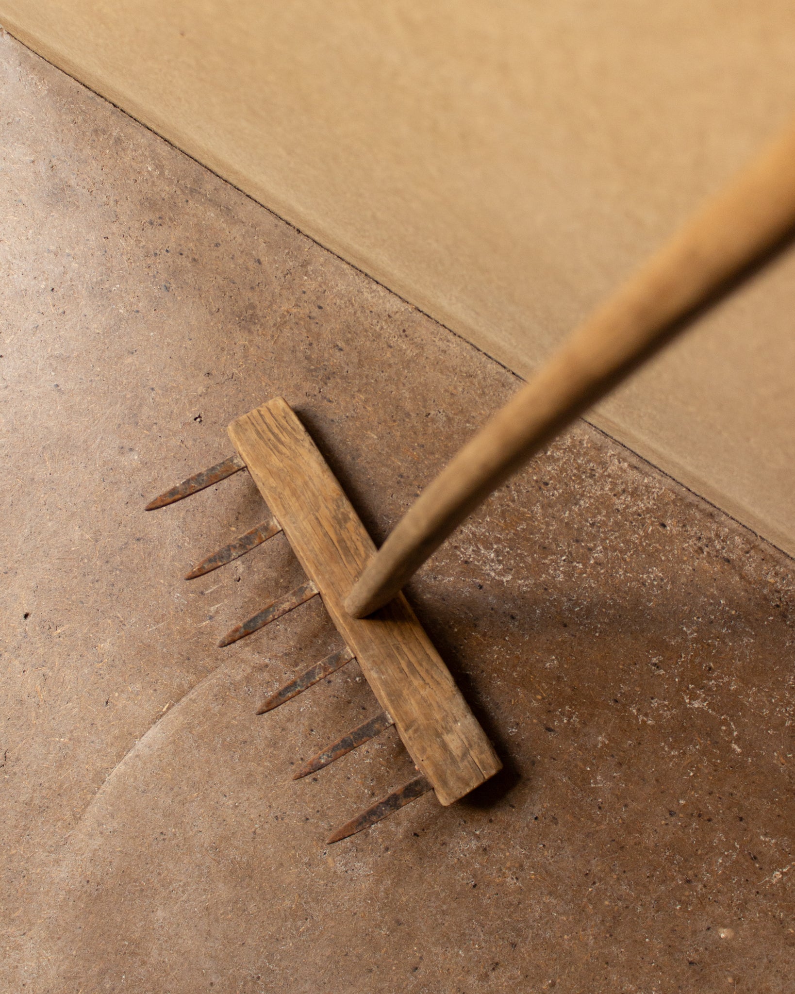 Wooden rake
