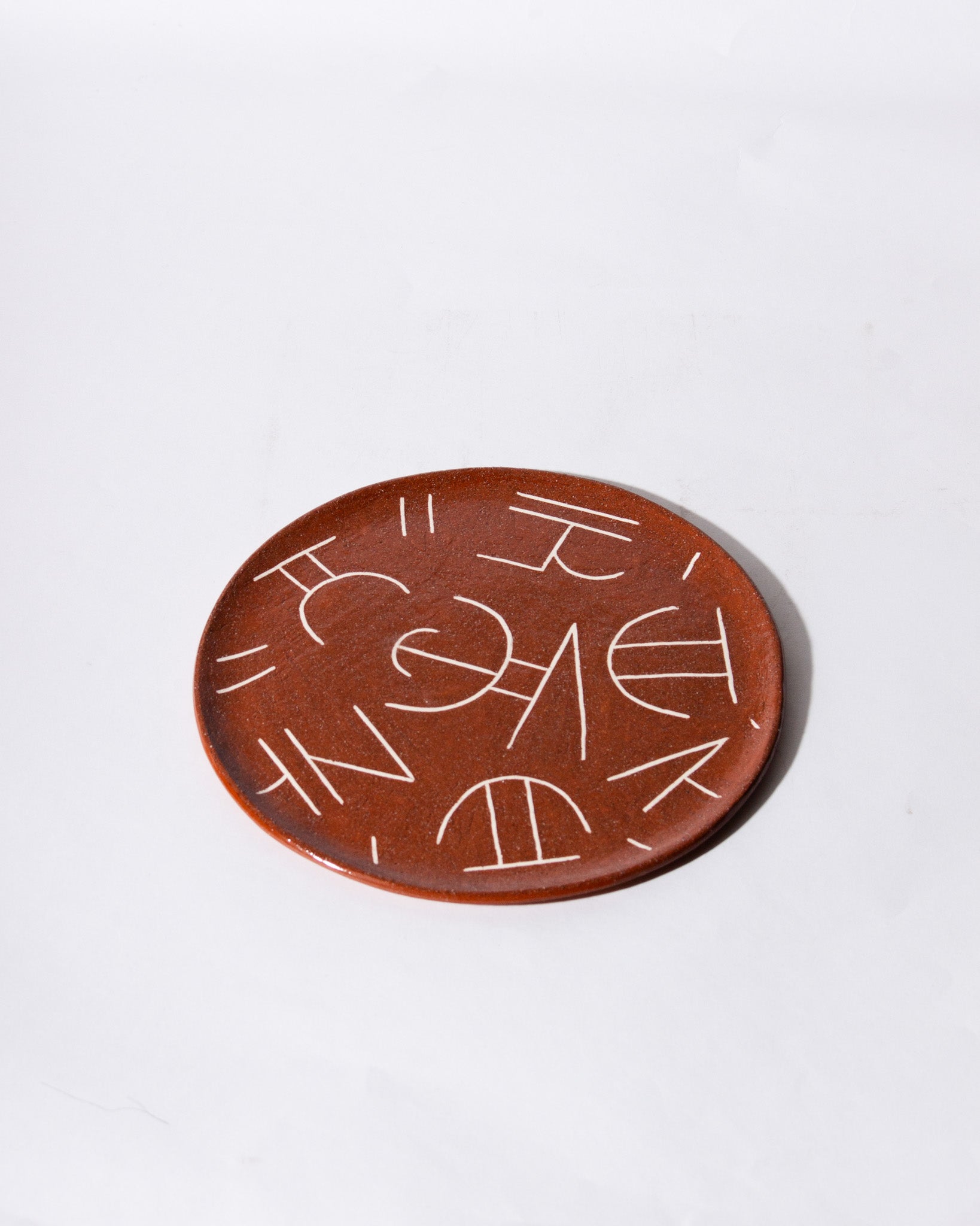 INLAID terracotta stoneware plate<br>Lydia