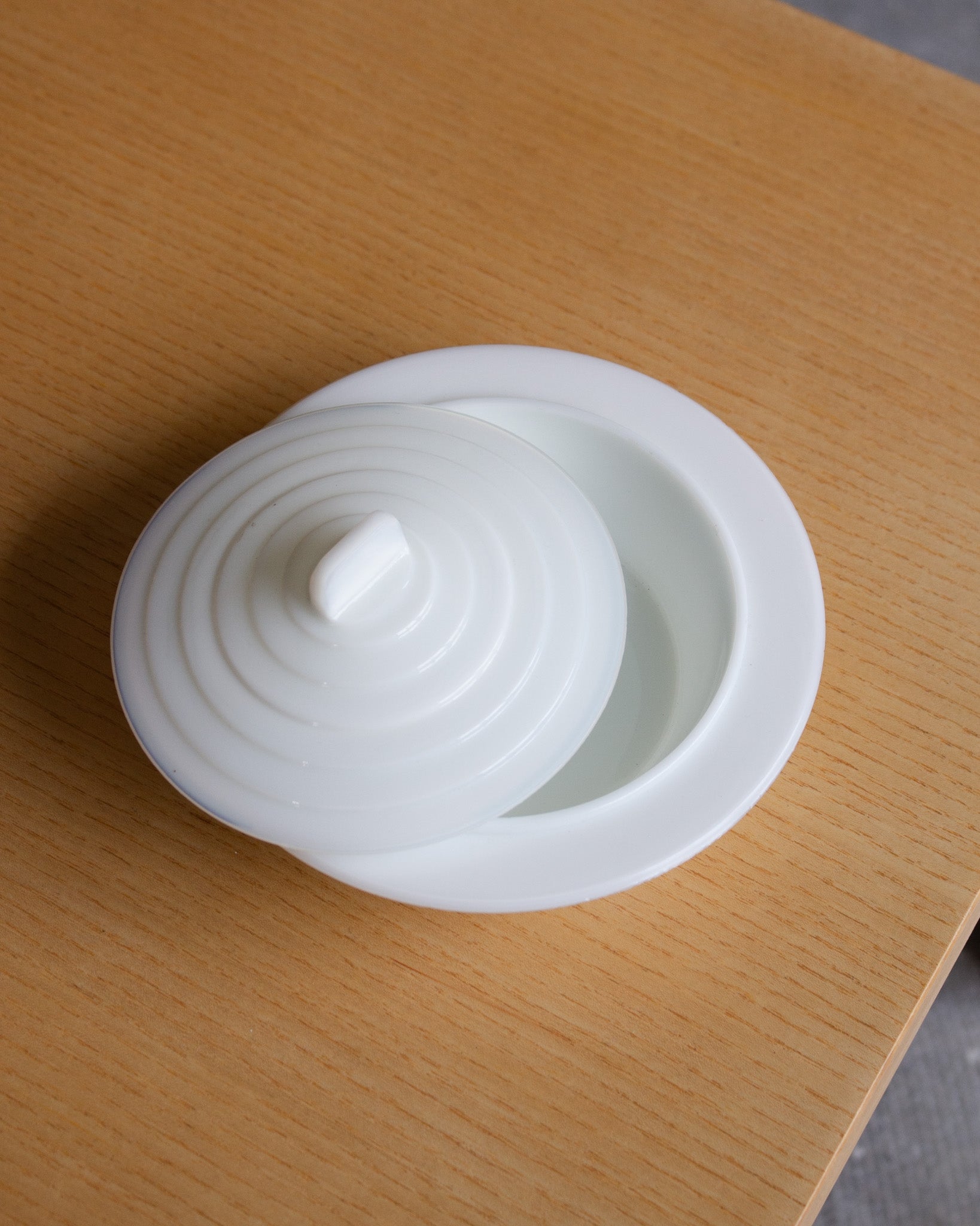 Rare Opaline Glass Butterdish<br>Artek